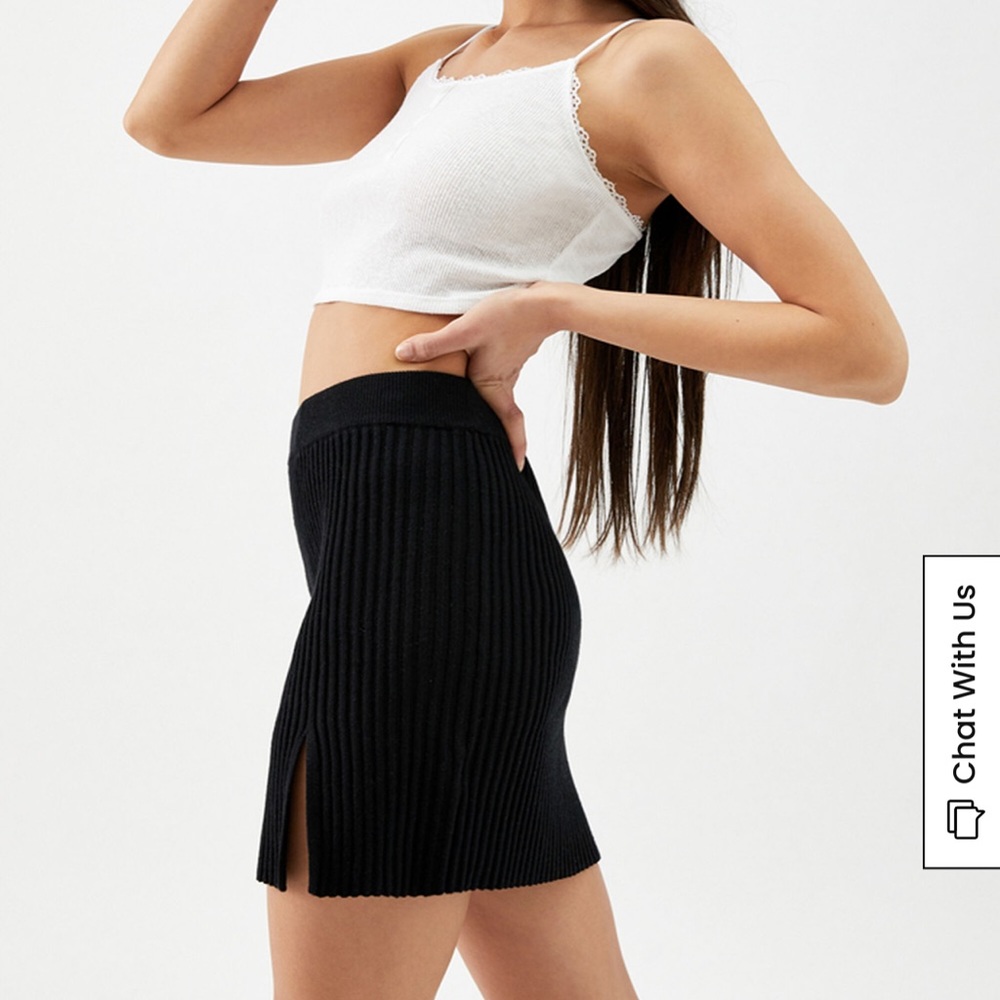 NWOT LA hearts pacsun knit ribbed mini skirt